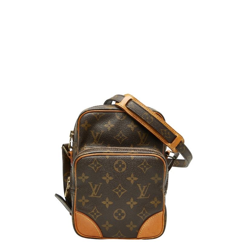 Louis Vuitton Monogram Amazon Crossbody Shoulder Bag M45236 Brown PVC Leather