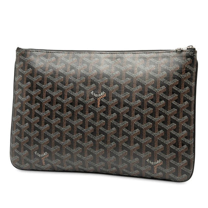 Goyard Senna MM Brown White PVC Ladies Goyard