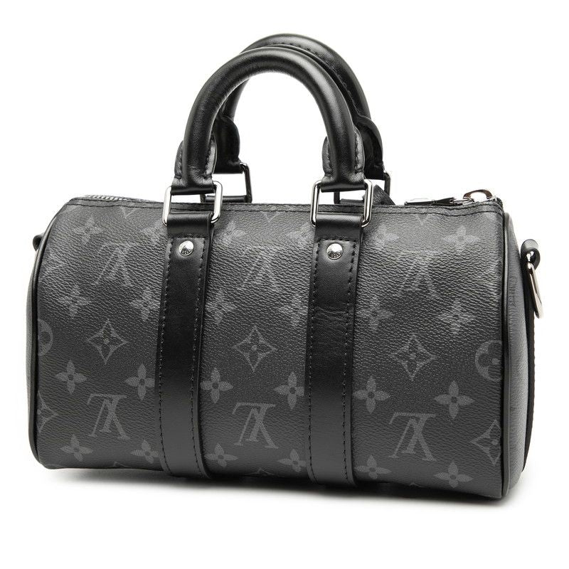Louis Vuitton Monogram Eclipse Reverse Keepall Bandoliere 25 Handbag Shoulder