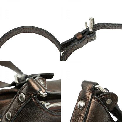 Louis Vuitton Monogram Mahina L M95766 Moldre Brown Leather Women Louis Vuitton