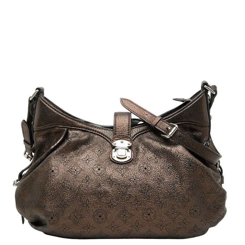 Louis Vuitton Monogram Mahina L M95766 Moldre Brown Leather Women Louis Vuitton