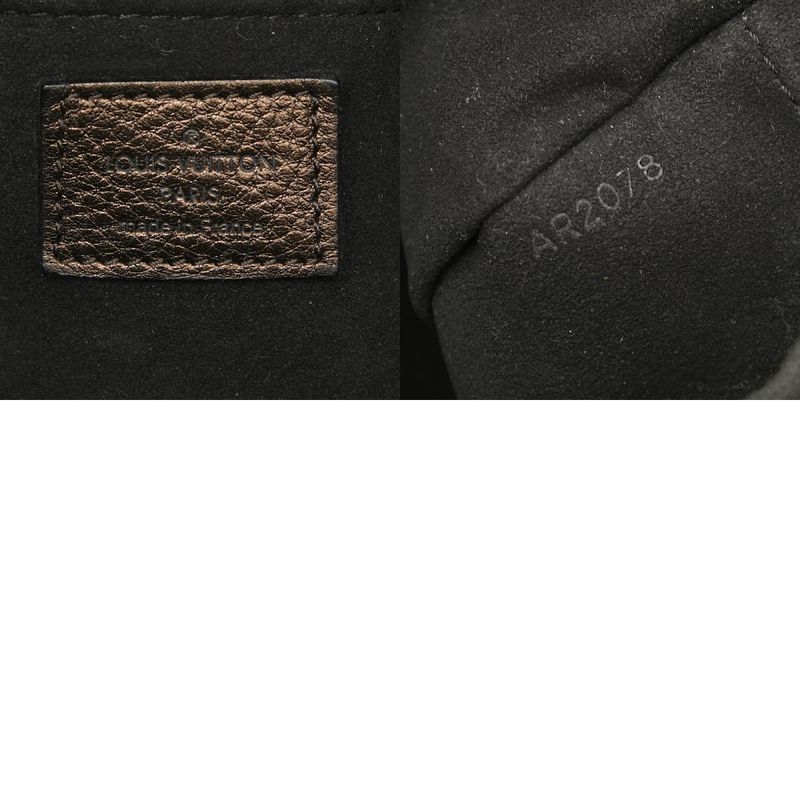 Louis Vuitton Monogram Mahina L M95766 Moldre Brown Leather Women Louis Vuitton