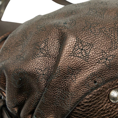 Louis Vuitton Monogram Mahina L M95766 Moldre Brown Leather Women Louis Vuitton