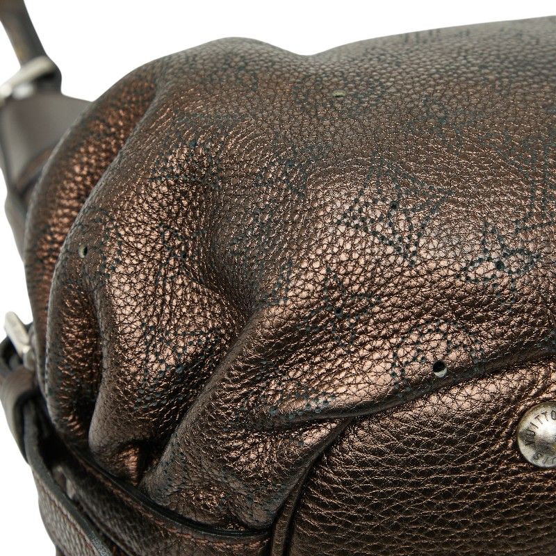 Louis Vuitton Monogram Mahina L M95766 Moldre Brown Leather Women Louis Vuitton