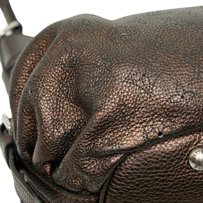 Louis Vuitton Monogram Mahina L M95766 Moldre Brown Leather Women Louis Vuitton