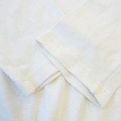 Prada Sport Long Sleeve T-Shirt Long T Crew Neck Cotton Logo S White 0000et-C005