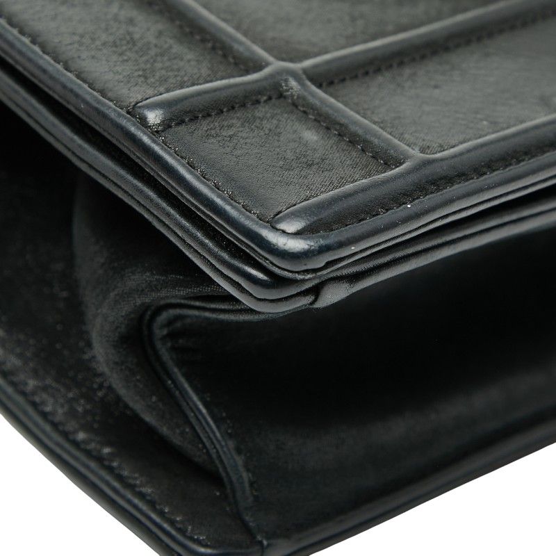 Dior Ama Chain Shoulder Bag Black Leather Women's Dior