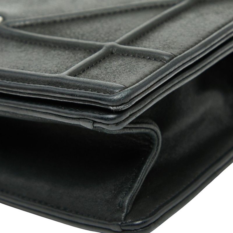 Dior Ama Chain Shoulder Bag Black Leather Women's Dior