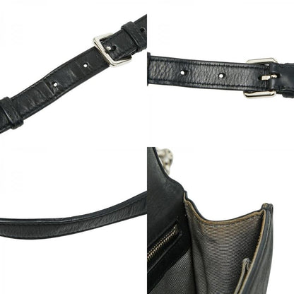 Dior Ama Chain Shoulder Bag Black Leather Women's Dior