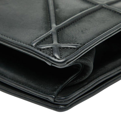 Dior Ama Chain Shoulder Bag Black Leather Women's Dior