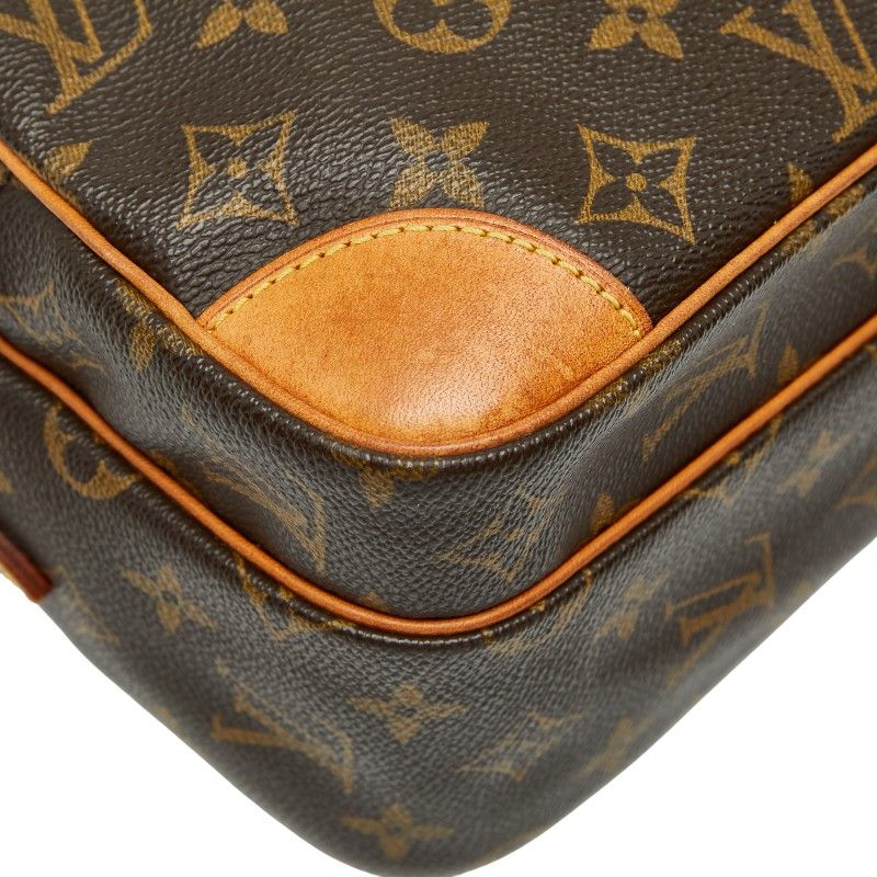 Louis Vuitton Monogram Nile Crossbody Shoulder Bag M45244 Brown PVC Leather