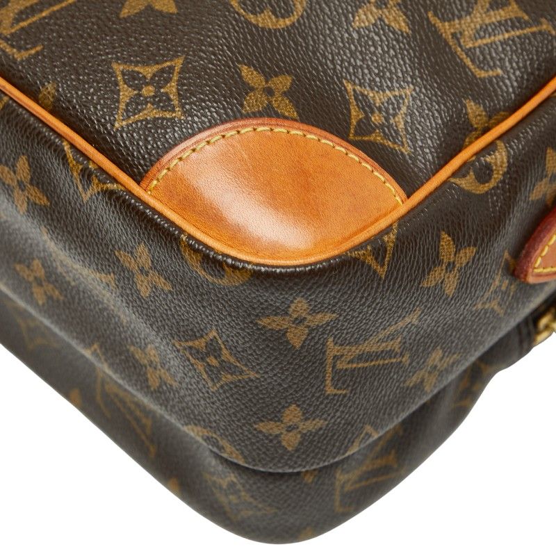 Louis Vuitton Monogram Nile Crossbody Shoulder Bag M45244 Brown PVC Leather