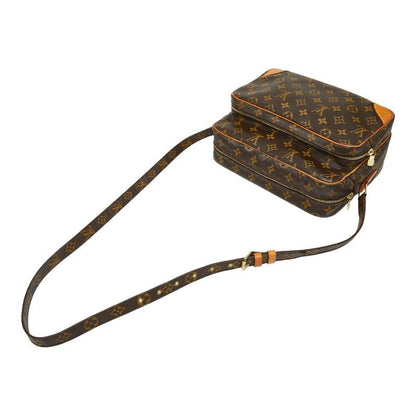 Louis Vuitton Monogram Nile Crossbody Shoulder Bag M45244 Brown PVC Leather