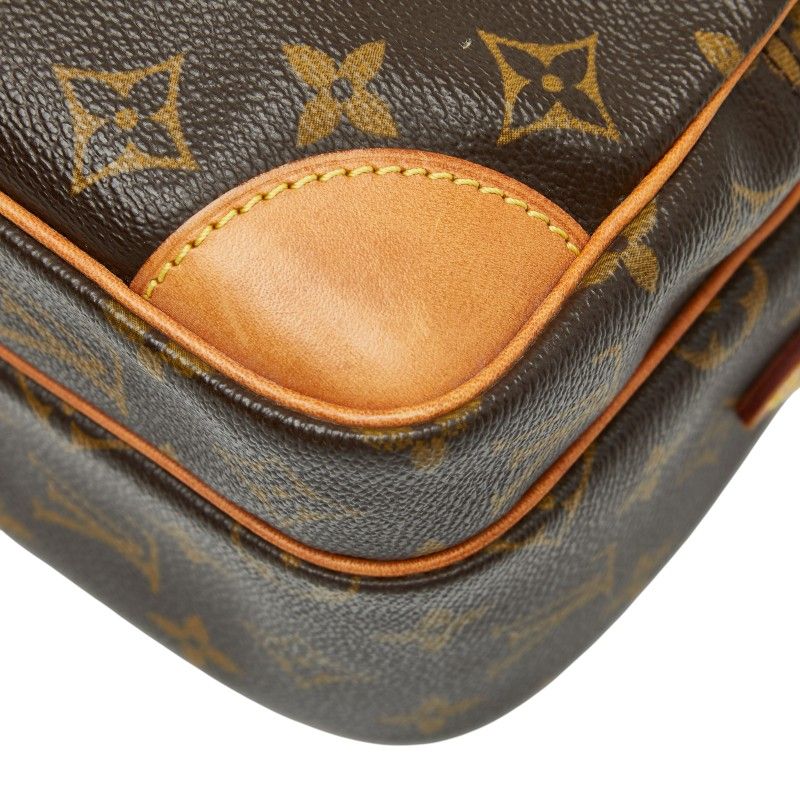 Louis Vuitton Monogram Nile Crossbody Shoulder Bag M45244 Brown PVC Leather