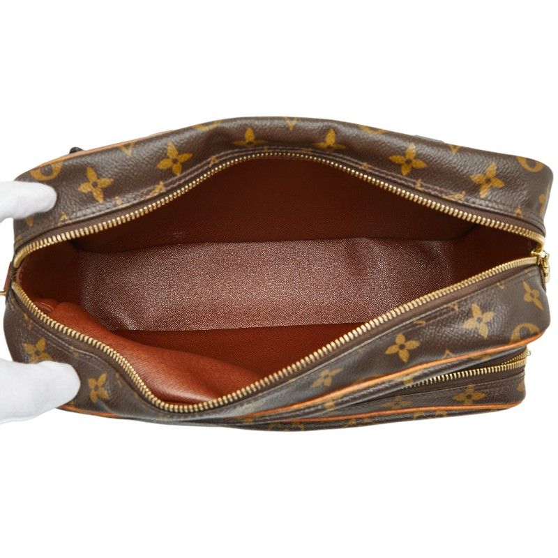 Louis Vuitton Monogram Nile Crossbody Shoulder Bag M45244 Brown PVC Leather