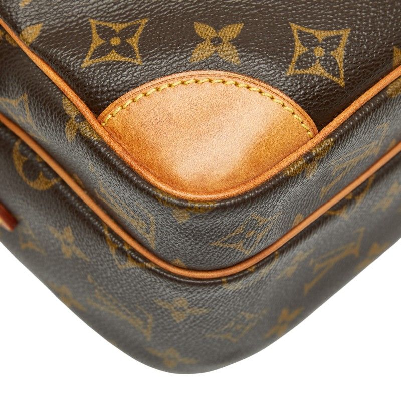 Louis Vuitton Monogram Nile Crossbody Shoulder Bag M45244 Brown PVC Leather