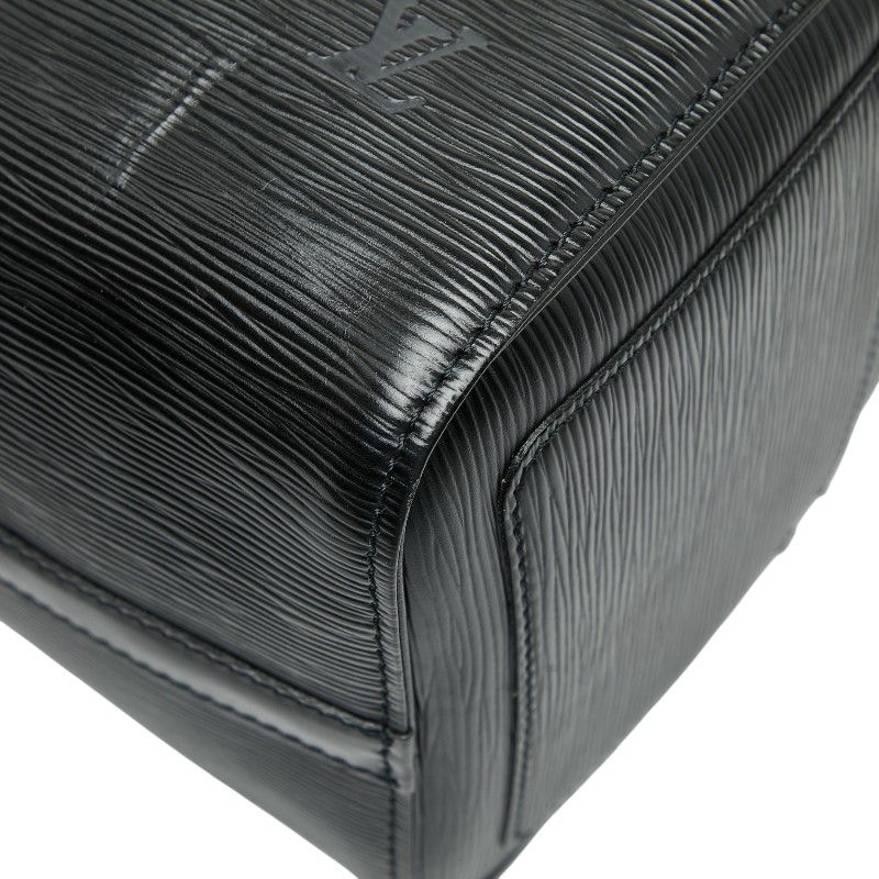 Louis Vuitton Epi Speedy 30 Handbag Boston Bag M59022 Noir Black Leather Women