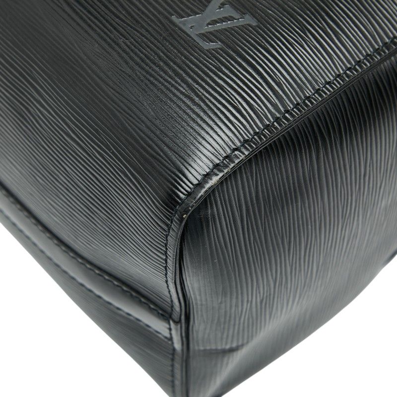 Louis Vuitton Epi Speedy 30 Handbag Boston Bag M59022 Noir Black Leather Women