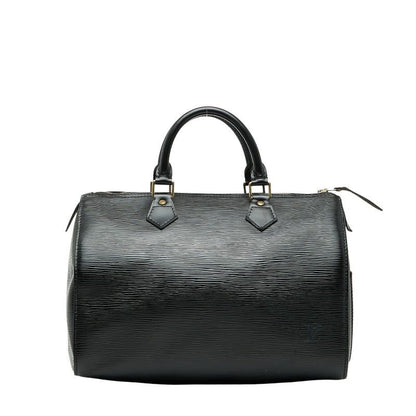 Louis Vuitton Epi Speedy 30 Handbag Boston Bag M59022 Noir Black Leather Women