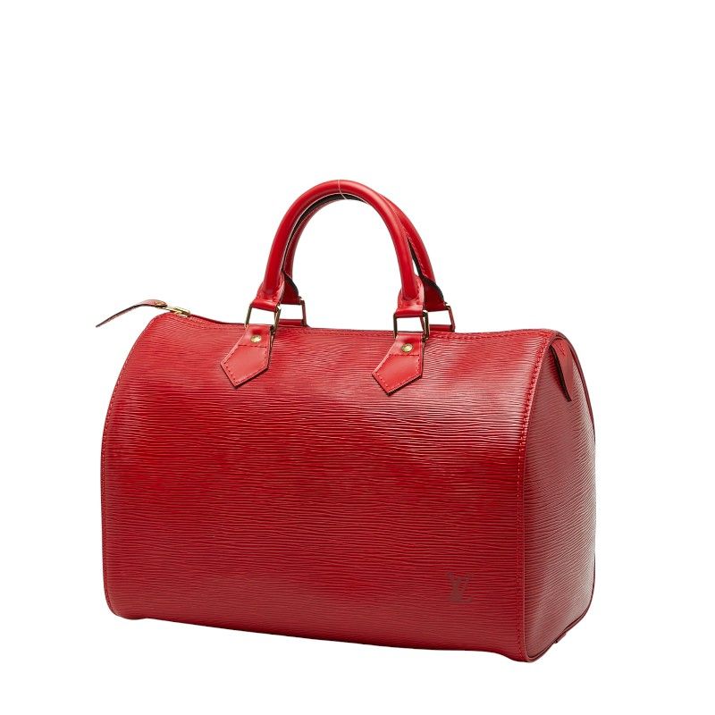 Louis Vuitton Epi Speedy 30 Handbag Mini Boston Bag M43007 Castilian Red