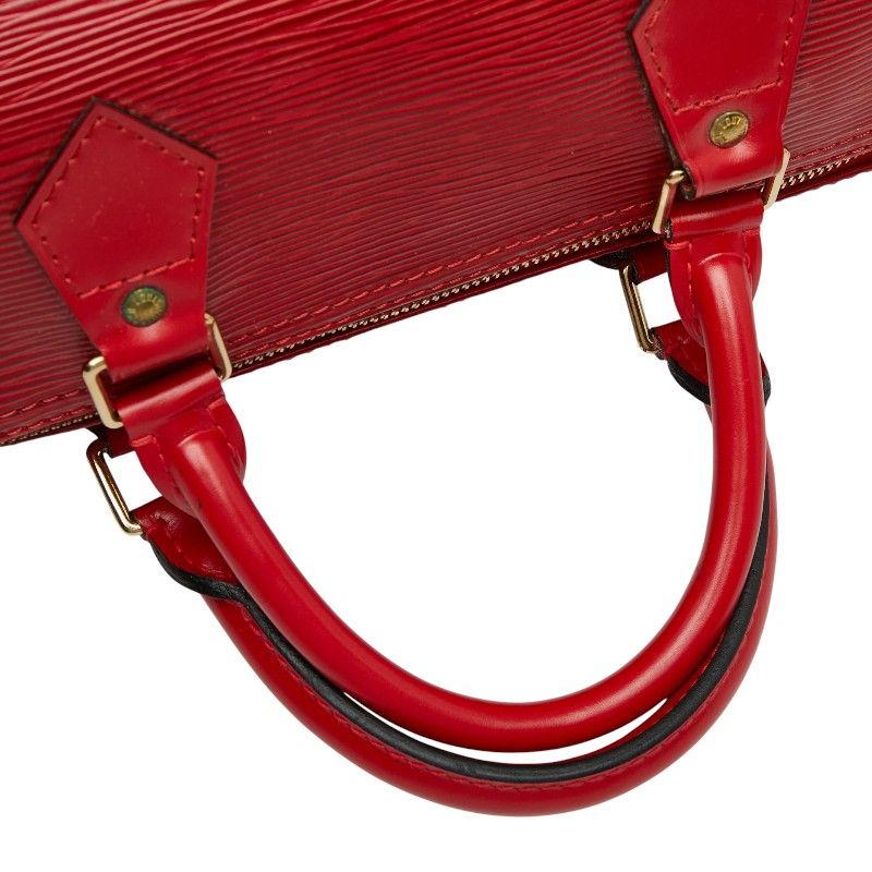 Louis Vuitton Epi Speedy 30 Handbag Mini Boston Bag M43007 Castilian Red