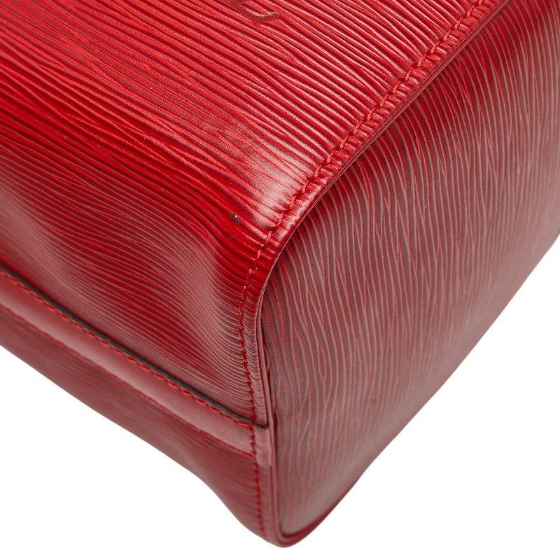 Louis Vuitton Epi Speedy 30 Handbag Mini Boston Bag M43007 Castilian Red