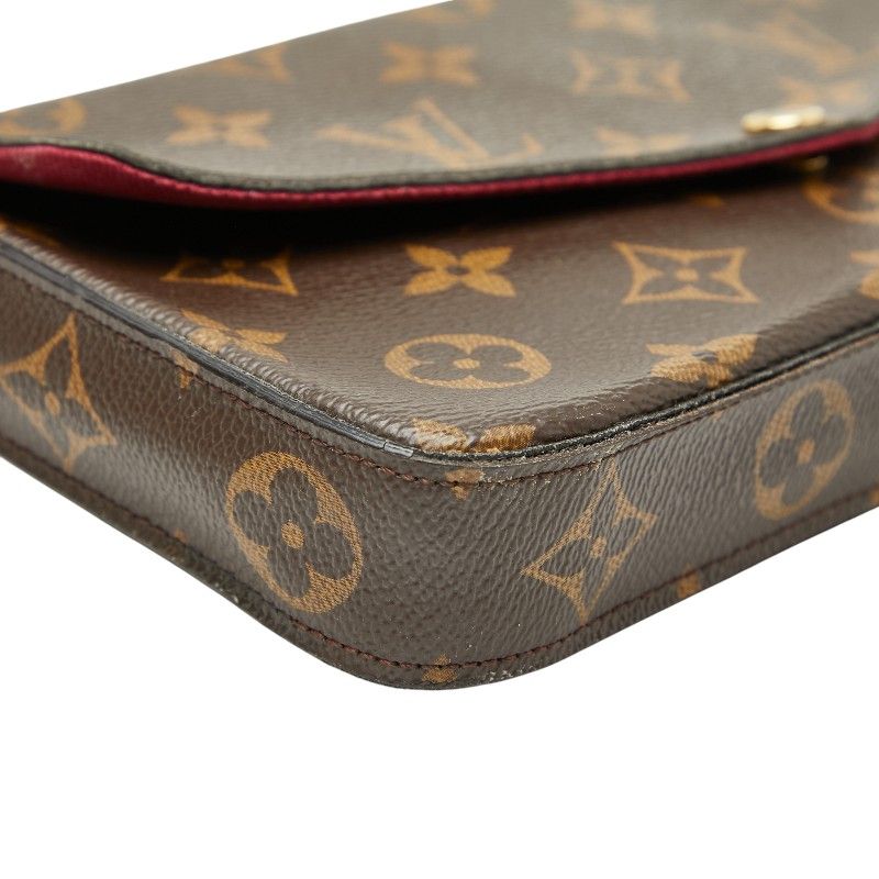 Louis Vuitton Monogram Pochette Felicie Chain Shoulder Bag Pouch Clutch Bag