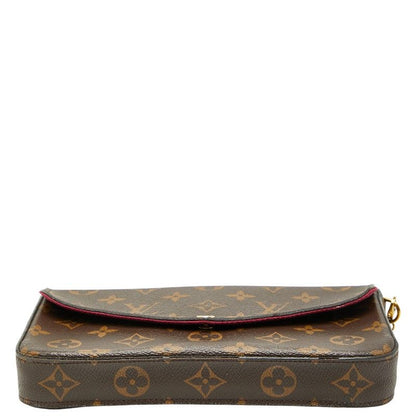 Louis Vuitton Monogram Pochette Felicie Chain Shoulder Bag Pouch Clutch Bag