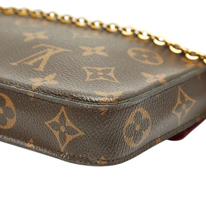 Louis Vuitton Monogram Pochette Felicie Chain Shoulder Bag Pouch Clutch Bag
