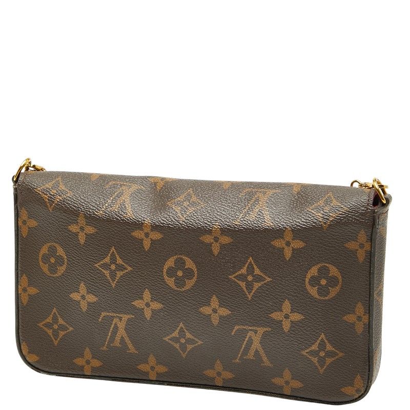 Louis Vuitton Monogram Pochette Felicie Chain Shoulder Bag Pouch Clutch Bag