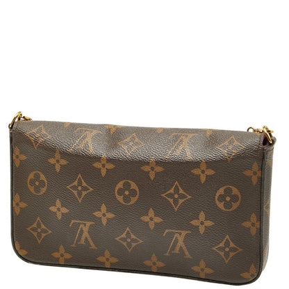 Louis Vuitton Monogram Pochette Felicie Chain Shoulder Bag Pouch Clutch Bag