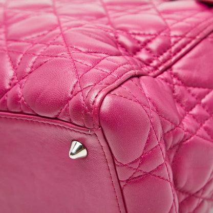 Dior Canage Lady Dior Handbag Shoulder Bag 2way Purple Pink Leather Women's Dior