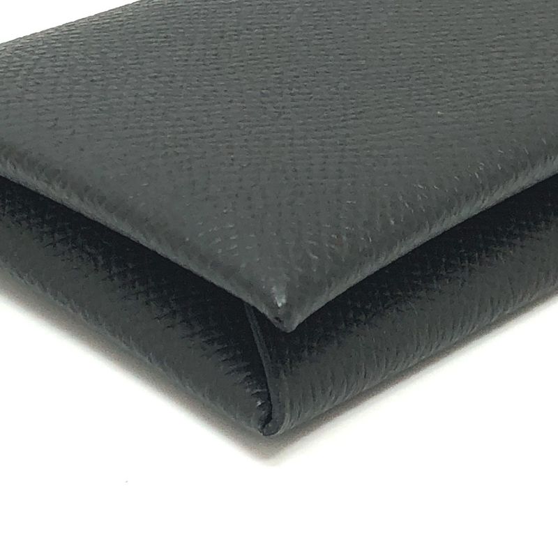 Hermes Card Case Calvi Epson Black