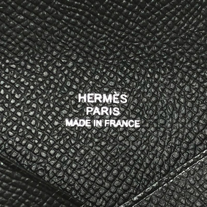 Hermes Card Case Calvi Epson Black