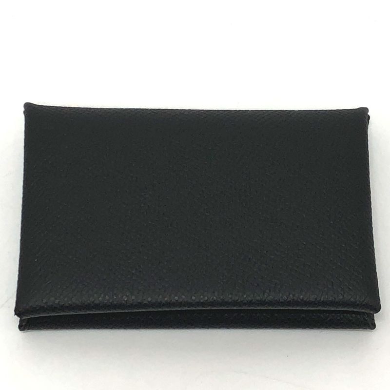 Hermes Card Case Calvi Epson Black