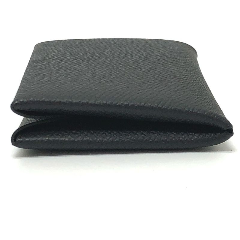 Hermes Card Case Calvi Epson Black