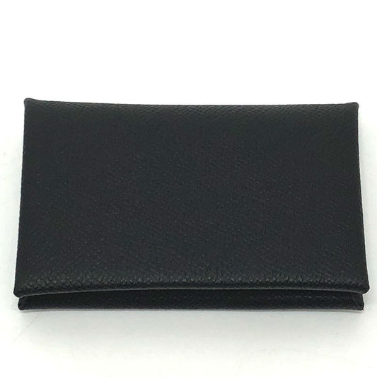 Hermes Card Case Calvi Epson Black