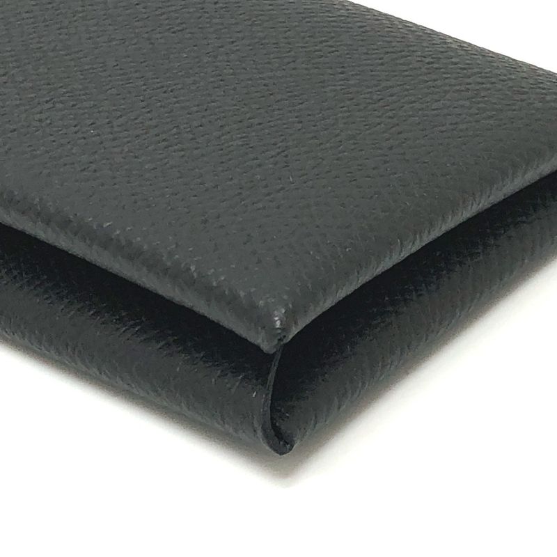 Hermes Card Case Calvi Epson Black