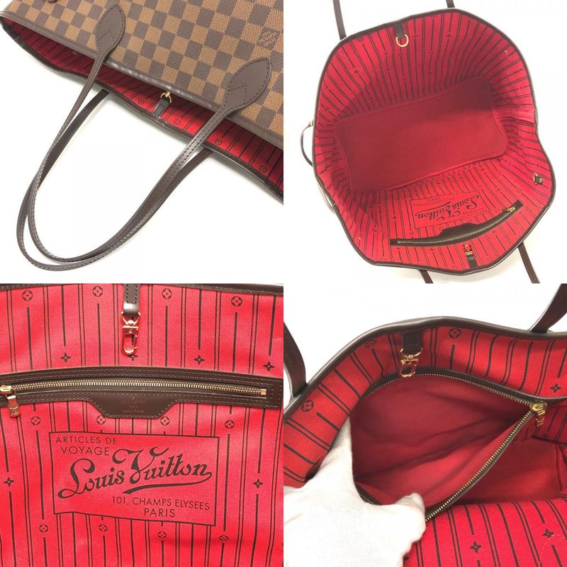 Louis Vuitton Tote Bag Neverfull GM N51106 Damier Canvas Ebène Brown