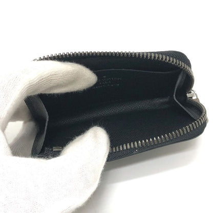 Louis Vuitton Coin Case Porte Monejour M63536 Monogram Eclipse Canvas Black