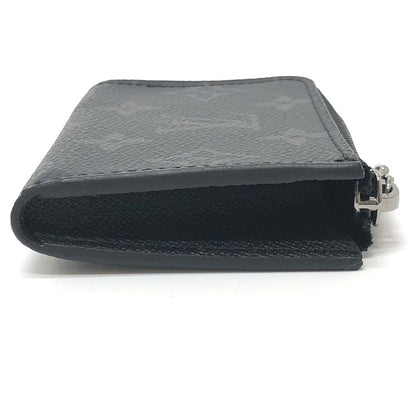 Louis Vuitton Coin Case Porte Monejour M63536 Monogram Eclipse Canvas Black