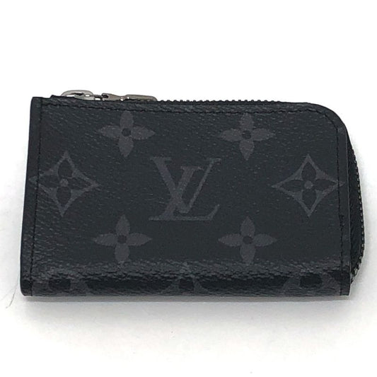 Louis Vuitton Coin Case Porte Monejour M63536 Monogram Eclipse Canvas Black
