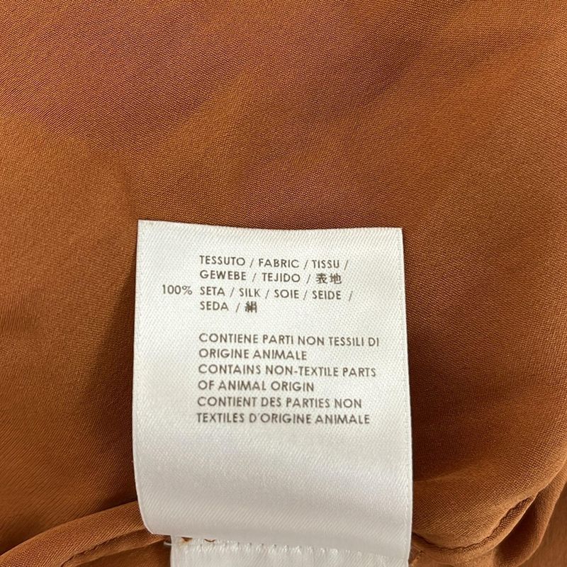 Gucci Sleeveless Shirt Blouse Size 40 M Women - 326664 Zav25 Light Brown Silk