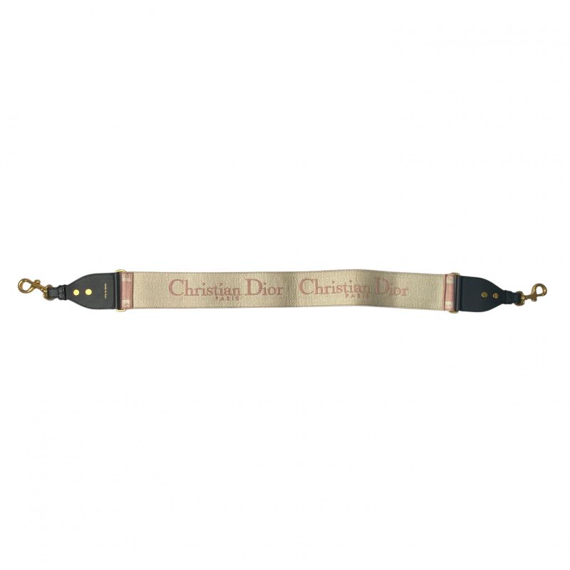Dior Women's Canvas Logo Shoulder Strap