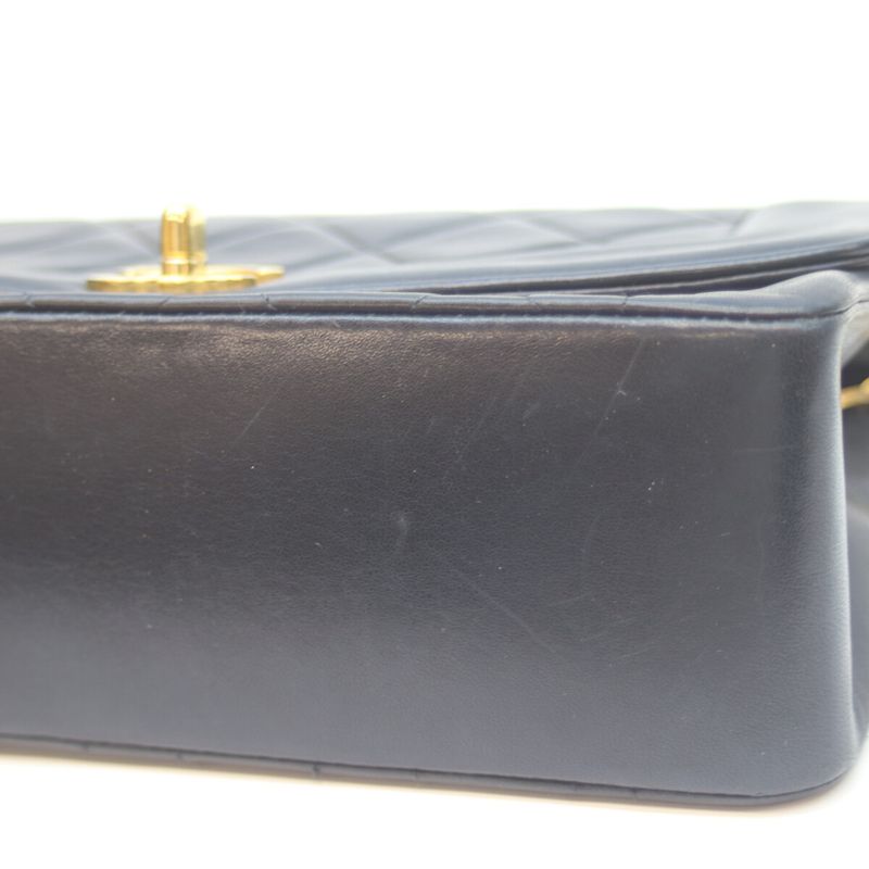 Chanel No 2 A01164 D Navy Lamb Diana 22 Chain Shoulder