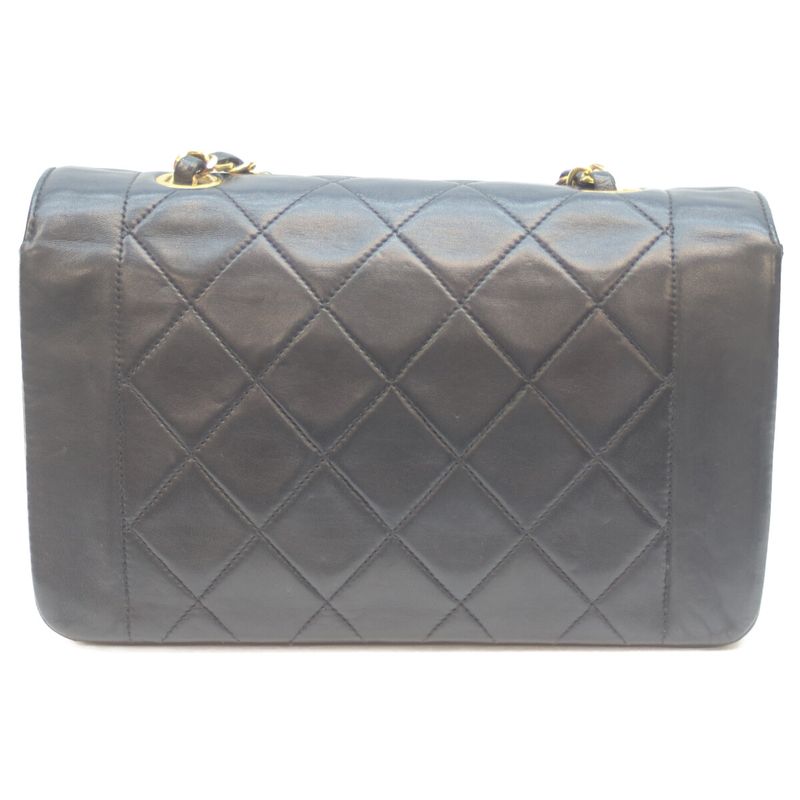 Chanel No 2 A01164 D Navy Lamb Diana 22 Chain Shoulder