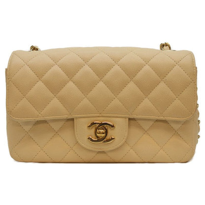 Chanel No 23 A69900 Light Beige Caviar Ghardware Mini Matelass 20 Chain