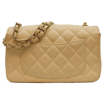 Chanel No 23 A69900 Light Beige Caviar Ghardware Mini Matelass 20 Chain