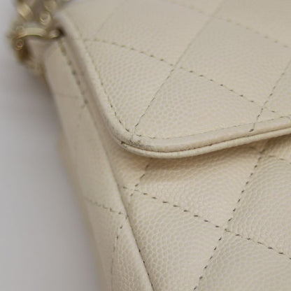Chanel No 23 A69900 Light Beige Caviar Ghardware Mini Matelass 20 Chain