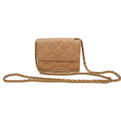 Chanel No 30 Pink Caviar Ghardware Chain Mini Wallet